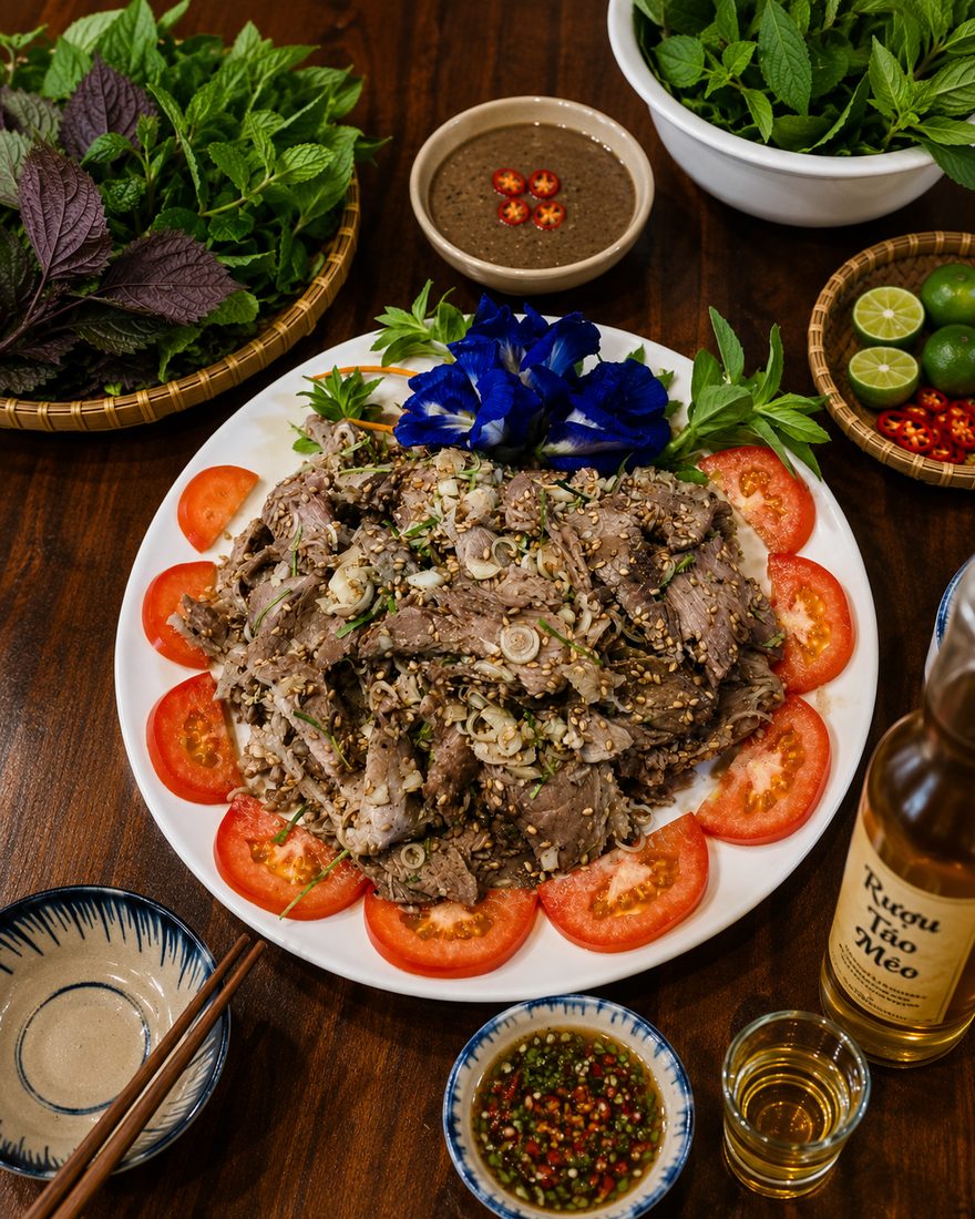Bò bóp thấu tại Ven Sông Quán