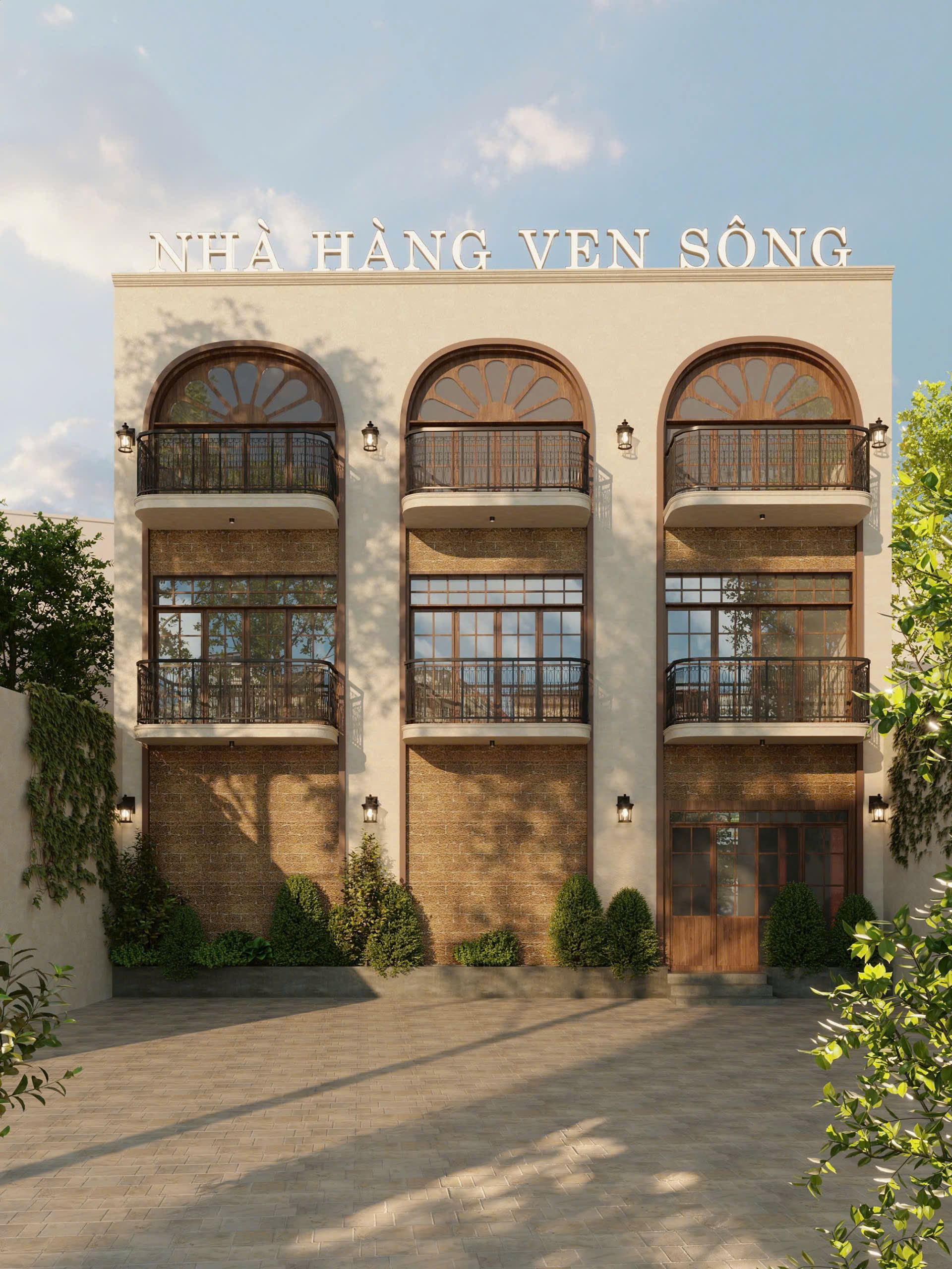 Nhà hàng view sông Ninh Bình — Ven Sông Quán